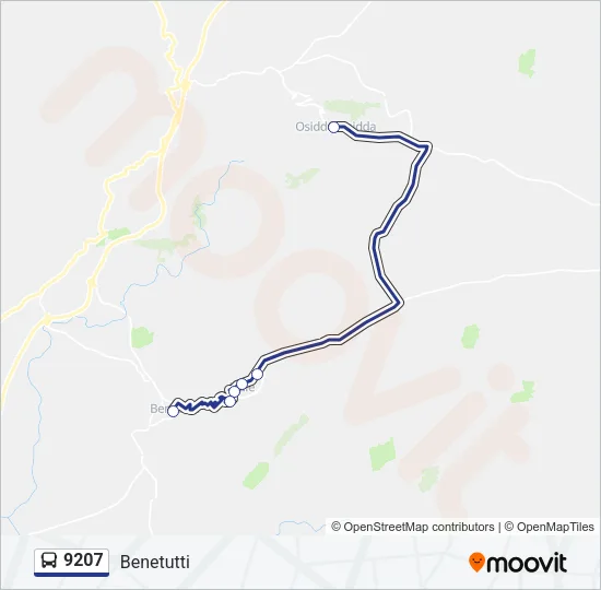 9207 Bus Line Map