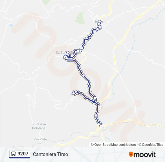9207 Bus Line Map