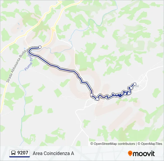 9207 Bus Line Map
