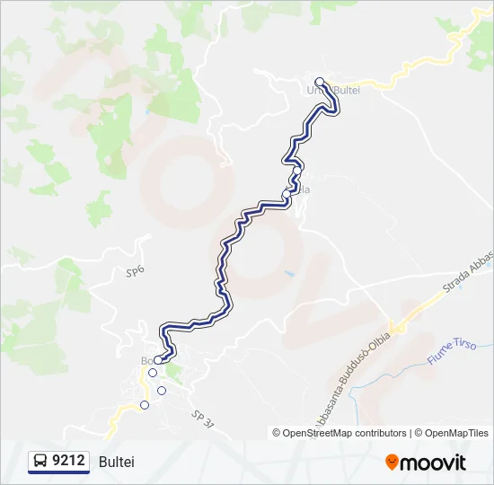 9212 Bus Line Map