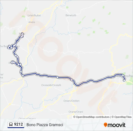9212 Bus Line Map