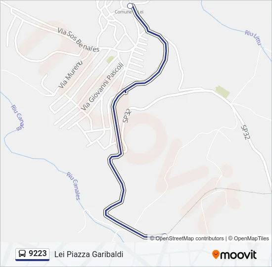 9223 Bus Line Map