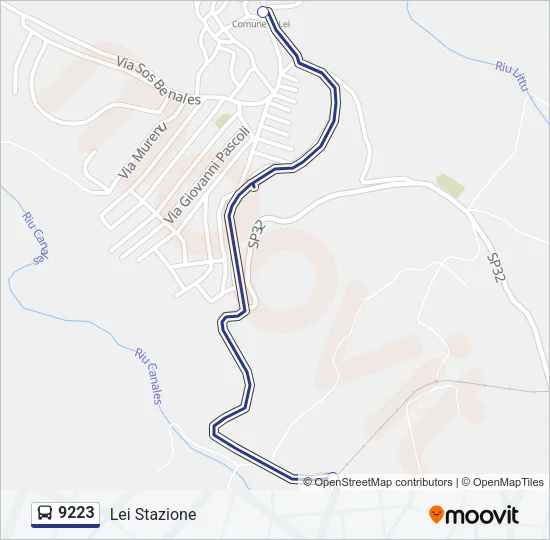 9223 Bus Line Map