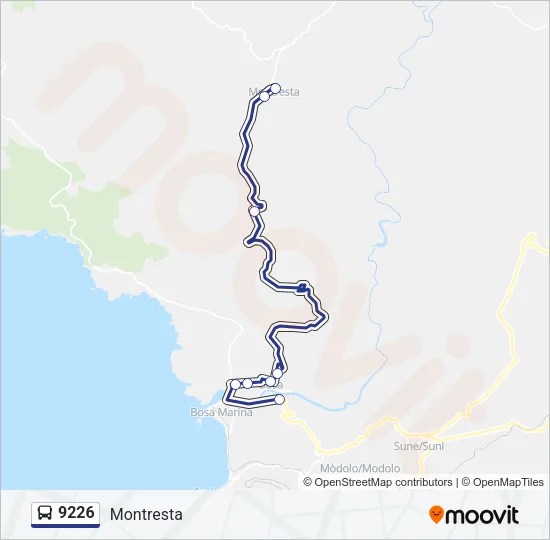 9226 Bus Line Map