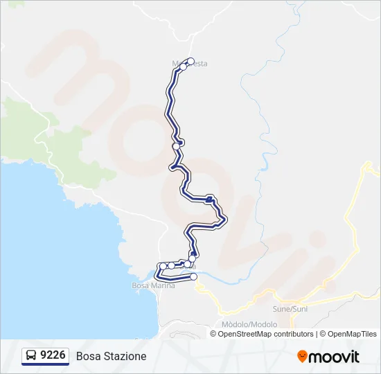 9226 Bus Line Map