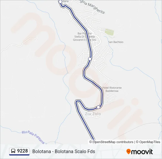 9228 Bus Line Map