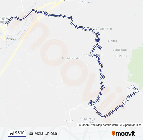 9310 Bus Line Map