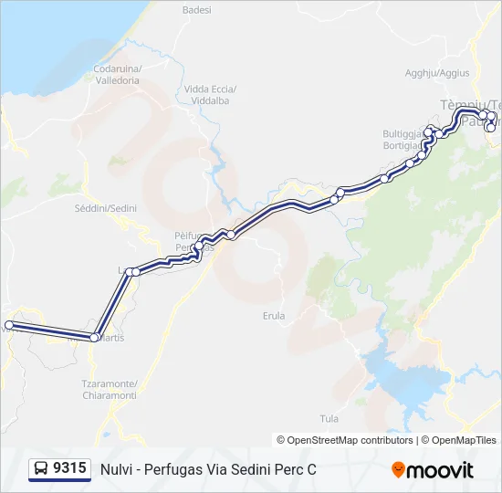 9315 Bus Line Map