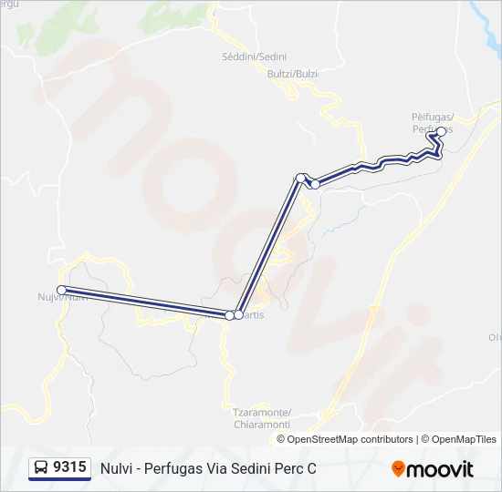 9315 Bus Line Map