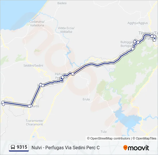 9315 Bus Line Map