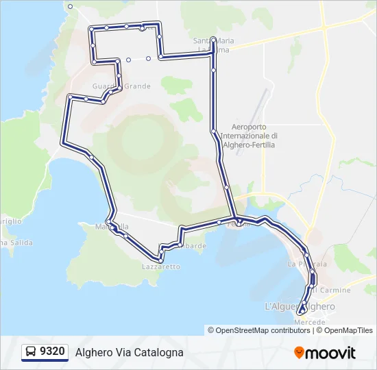 9320 Bus Line Map
