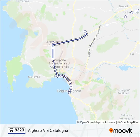 9323 Bus Line Map