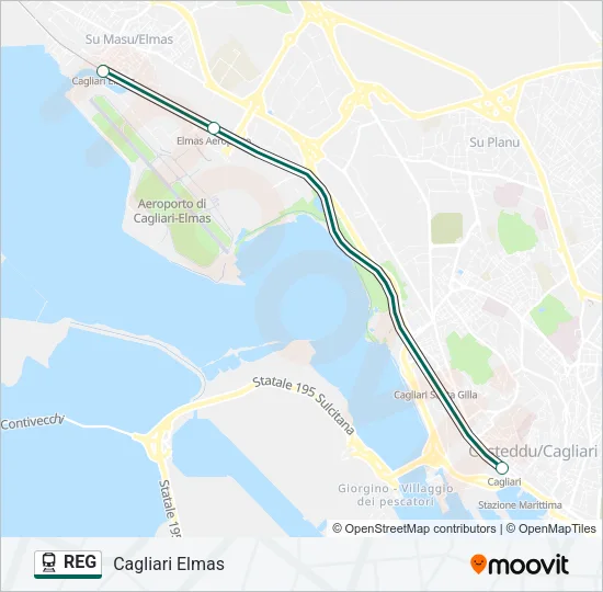 REG Train Line Map