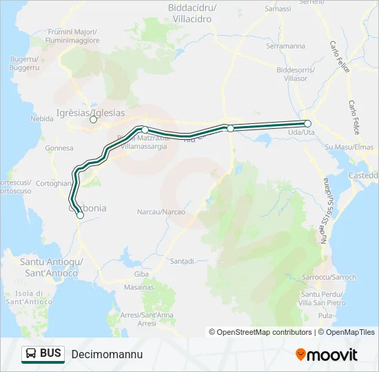 BUS Line Map