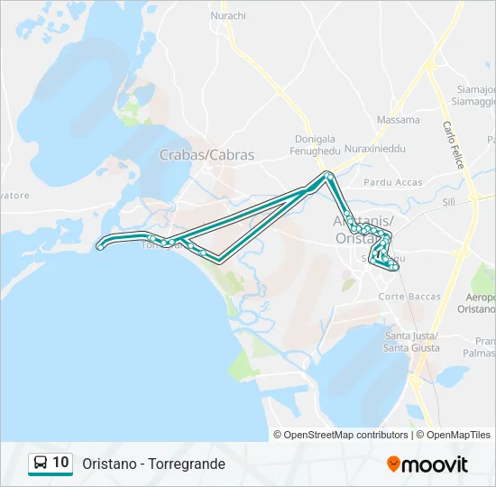 10 Bus Line Map