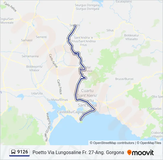 9126 Bus Line Map