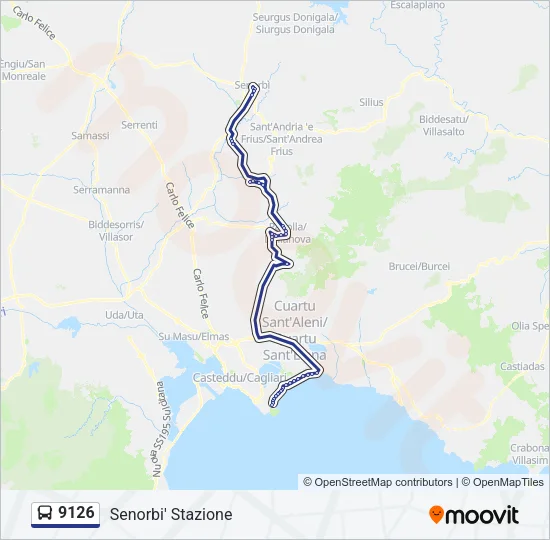 9126 Bus Line Map