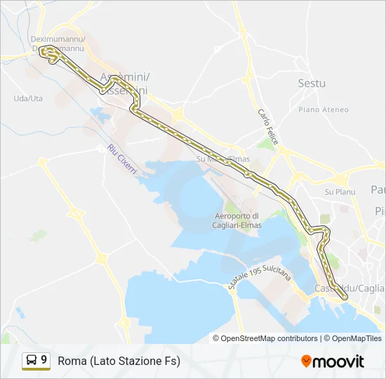 9 Bus Line Map