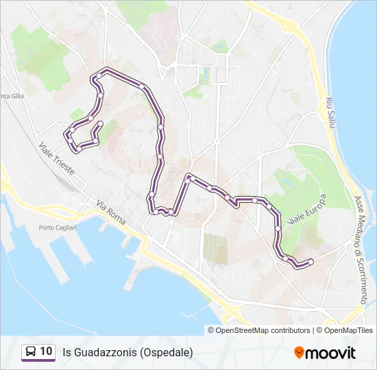 10 Bus Line Map