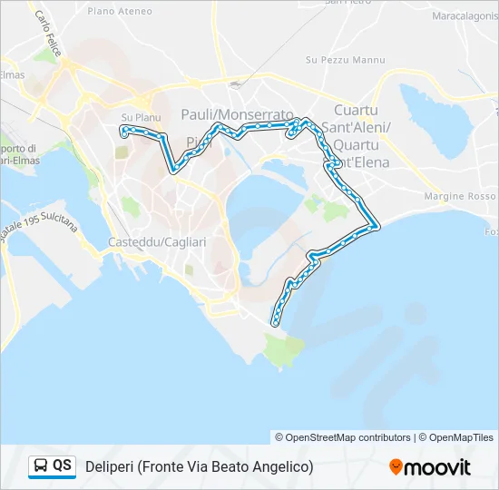 QS Bus Line Map