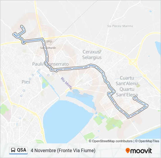 QSA Bus Line Map