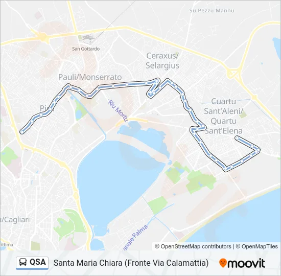 QSA Bus Line Map