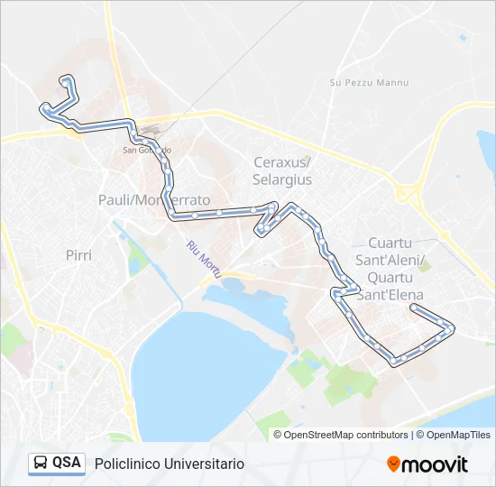QSA Bus Line Map