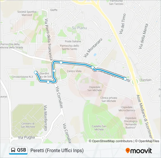 QSB Bus Line Map