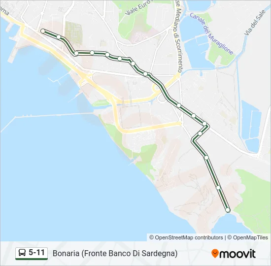 5-11 Bus Line Map