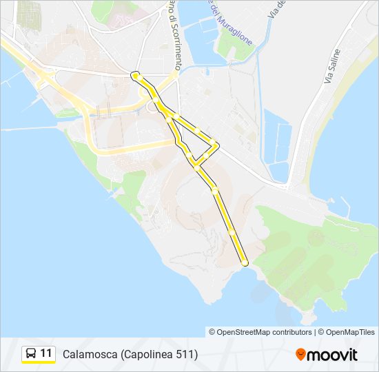 11 bus Line Map