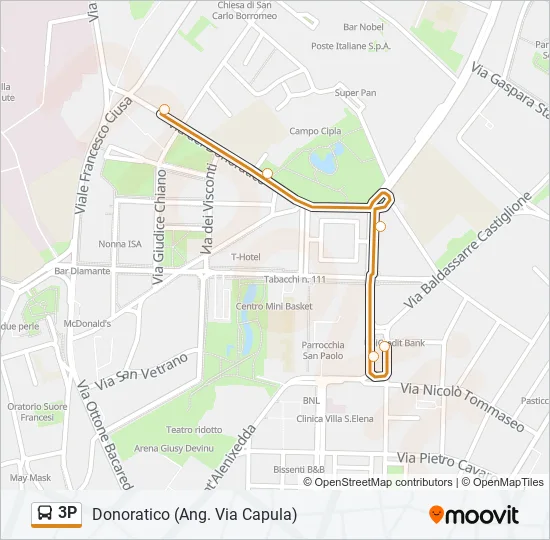 3P Bus Line Map