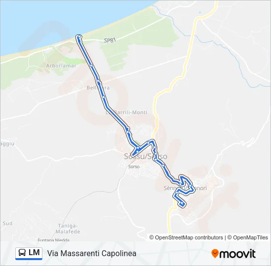 LM Bus Line Map