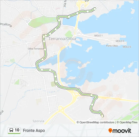 10 Bus Line Map