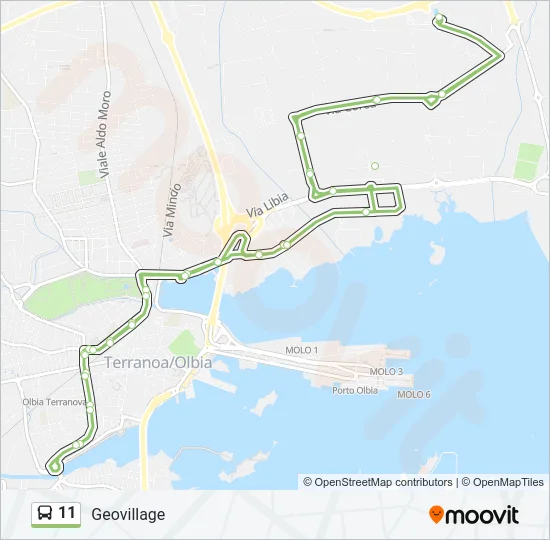 11 Bus Line Map