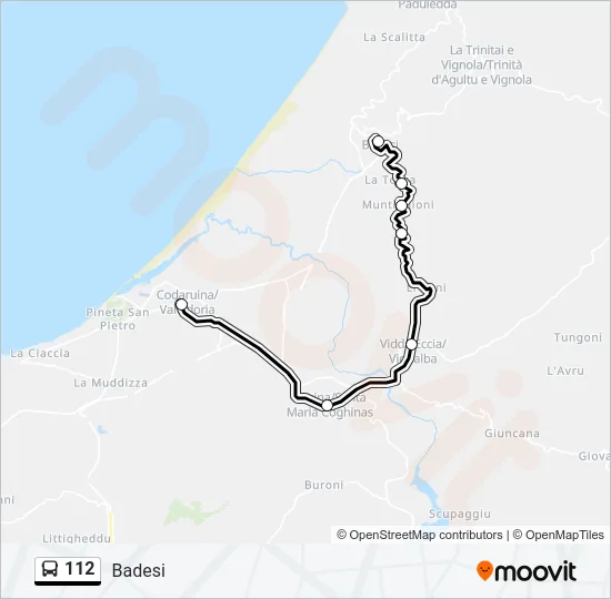 112  Line Map