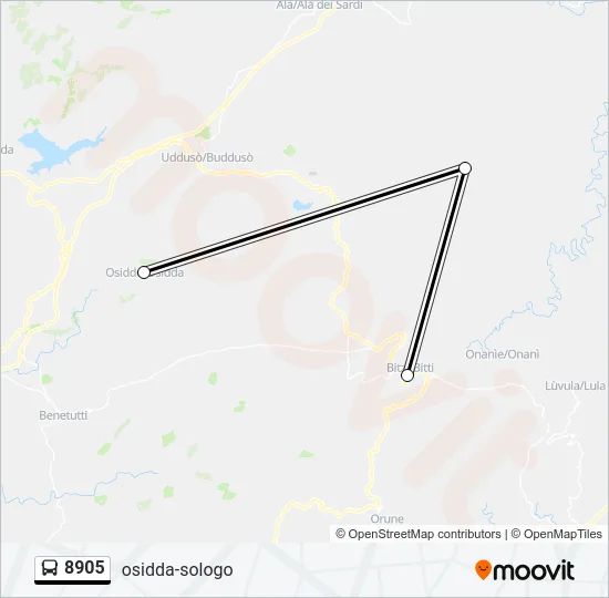 8905  Line Map