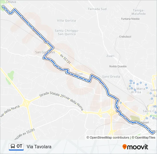 OT Bus Line Map