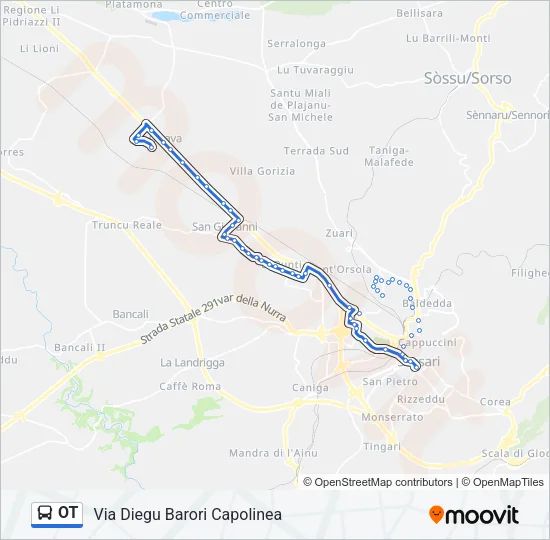 OT Bus Line Map