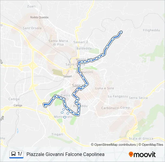 1/ Bus Line Map