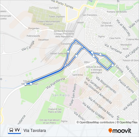 VV bus Line Map