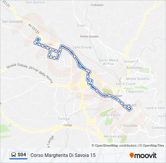 S04 Bus Line Map