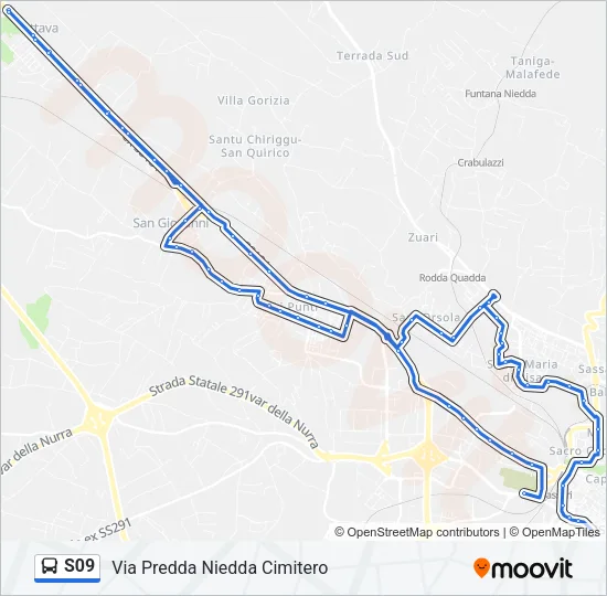 S09 Bus Line Map