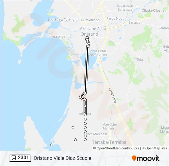 2301 Bus Line Map