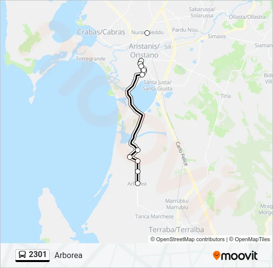 2301 Bus Line Map