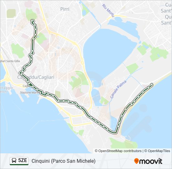 5ZE bus Line Map