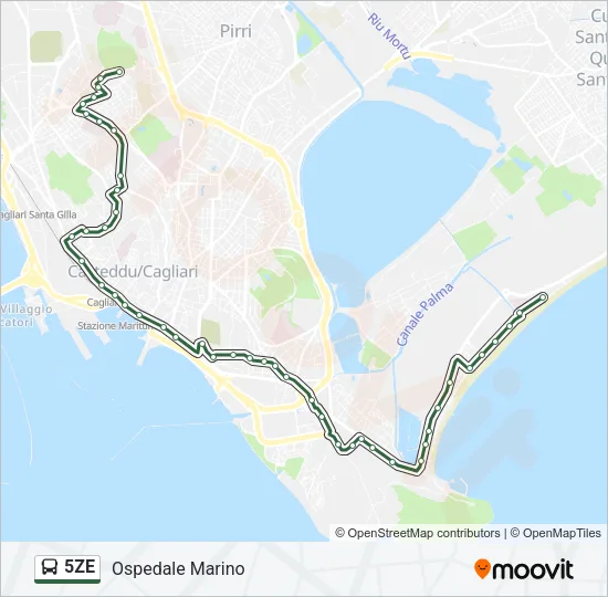 5ZE Bus Line Map