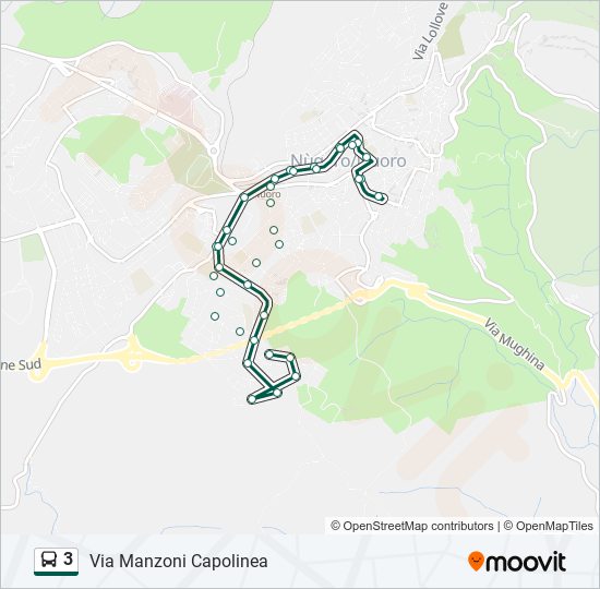 3 bus Line Map