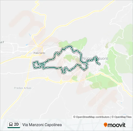 Percorso linea bus 2D