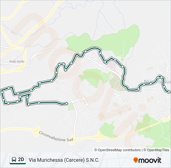 Percorso linea bus 2D