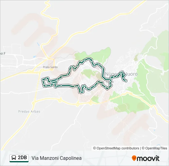 2DB Bus Line Map